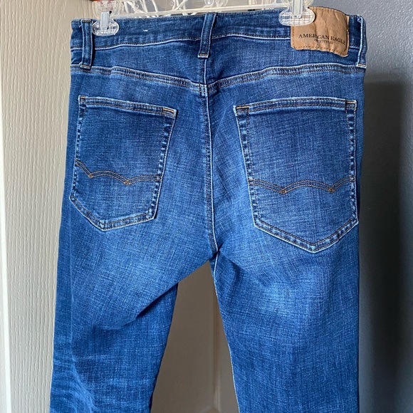 American Eagle Outfitters Men’s Slim Straight Jeans Next Level Flex - Picture 4 of 8
